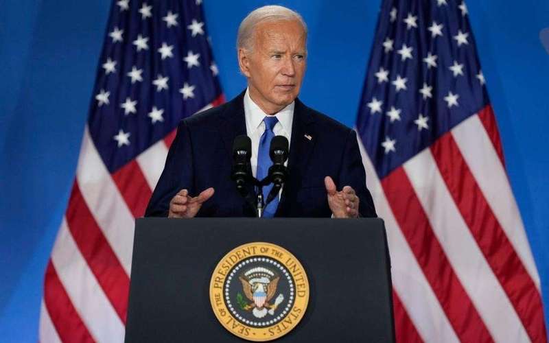image for Biden calls Kamala Harris ‘Vice President Trump’ at top of error-laden ‘big boy’ press conference: ‘Qualified to be president’