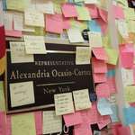 image for Post-It notes outside of Rep. Ocasio-Cortez's office