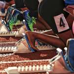 image for A barefoot track athlete from the Phillipines. She's a silver medalist.