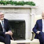 image for President Joe Biden and UK prime minister Keir starmer