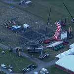image for Aerial view of the rally where the assassination attempt on Trump's life occurred.