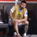 image for Lionel Messi's ankle during the Copa America Final against Colombia