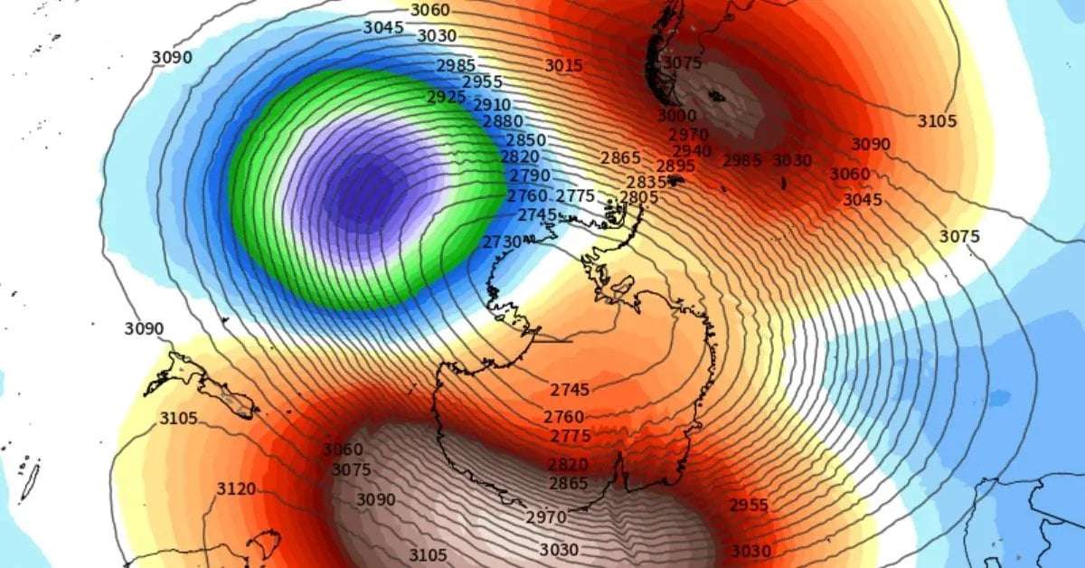image for Rare Sudden Stratospheric Warming event detected over Antarctica