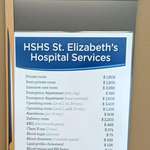 image for Visiting a mate in the hospital in USA. It is SO WILD to me to see a menu on the waiting room wall.