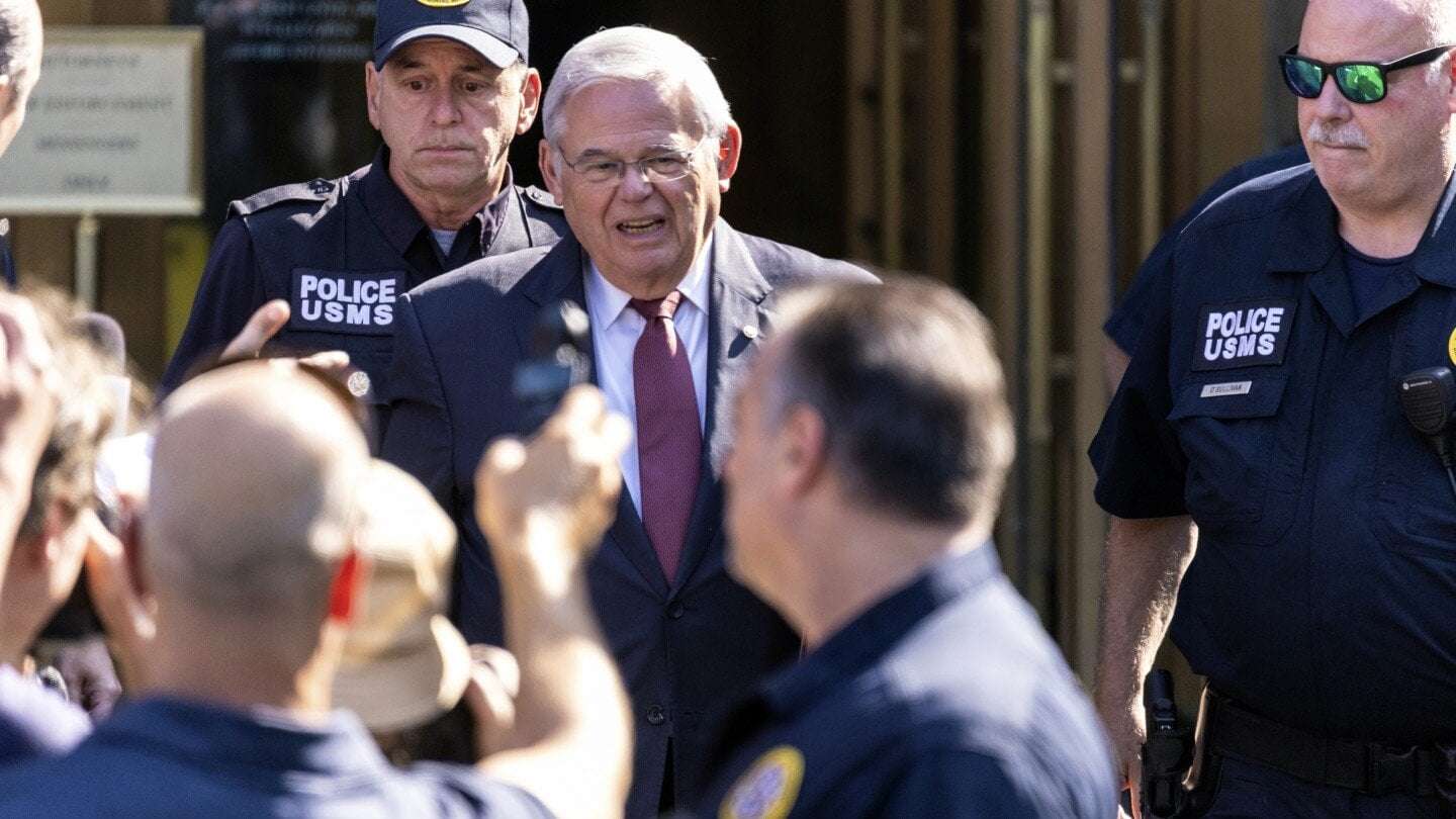 image for Sen. Bob Menendez guilty of taking bribes in cash and gold and acting as Egypt’s foreign agent