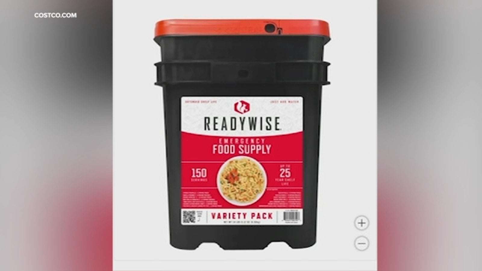 image for Costco selling apocalypse-ready food buckets: 150 servings with 25-year shelf life
