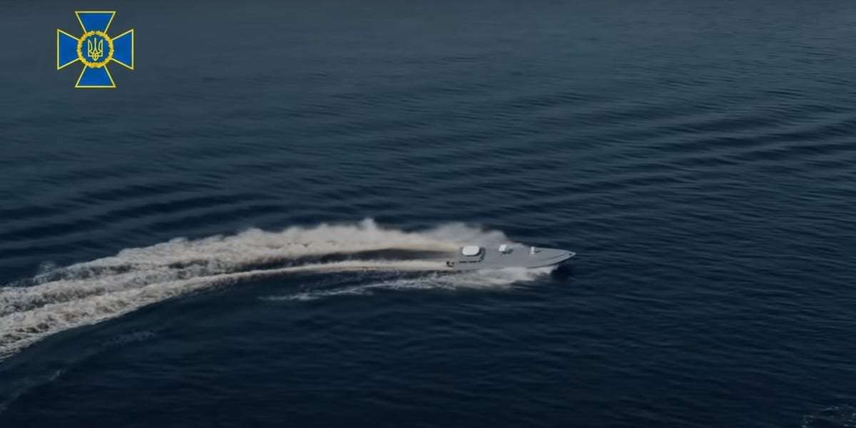image for Ukraine says its Sea Baby drones have become 'much more' powerful and can hit Russian ships anywhere in the Black Sea