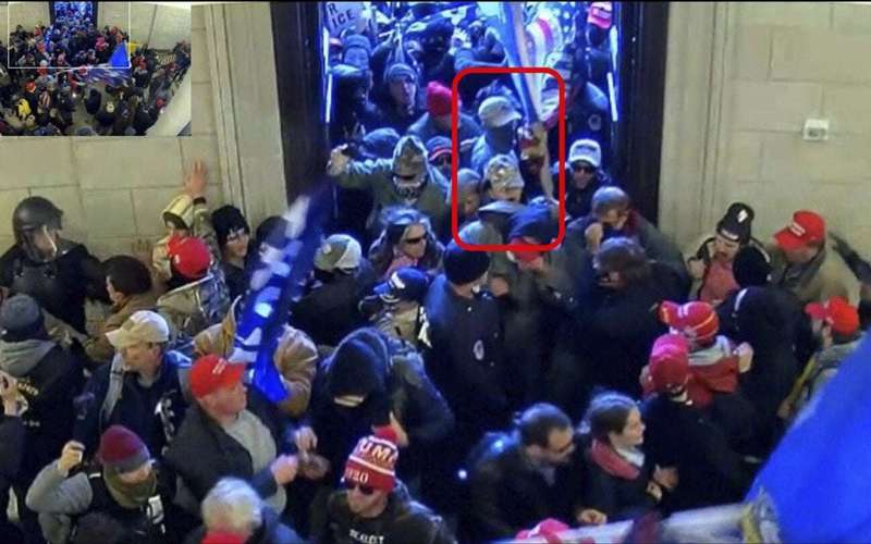 image for Marine accused of flashing a Nazi salute during the Capitol riot gets almost 5 years in prison