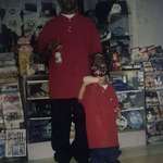 image for 2 year old me and my dad in 1999