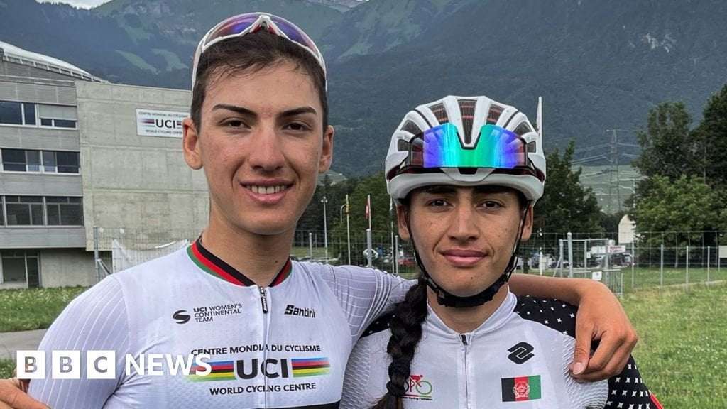 image for Paris 2024: Cycling sisters defy Taliban to achieve Olympic dream