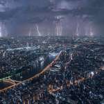 image for Massive thunderstorm over Tokyo last night