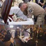 image for A brave Ukrainian soldier mourns his fallen comrade at a funeral