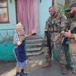 image for Meeting of Ukrainian military with a resident of a liberated village