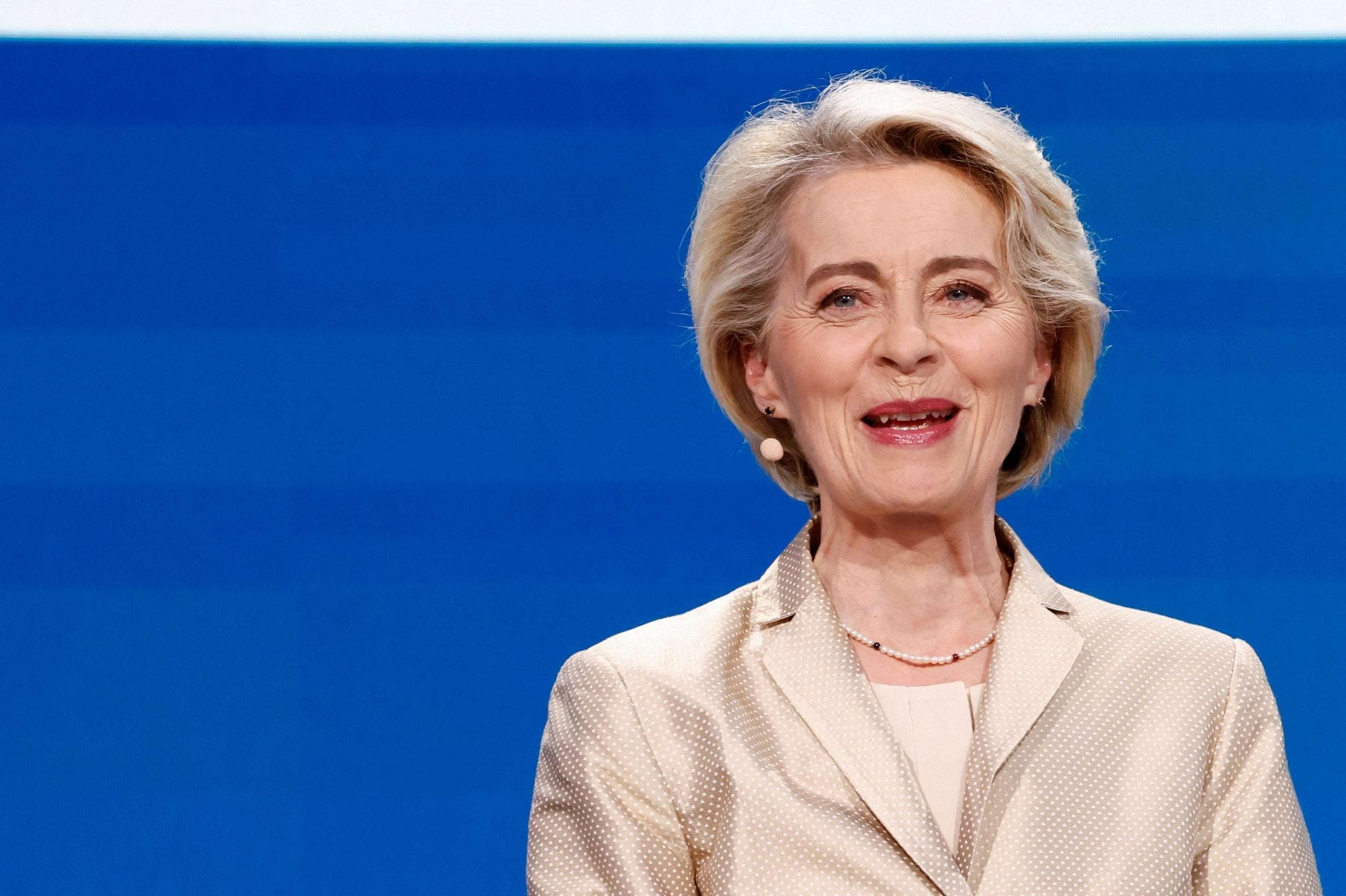 image for Re-elected Von der Leyen Pledges Ukraine Aid, Improved European Security