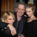 image for Keith Richards and his daughters. When they croak he will inherit everything.