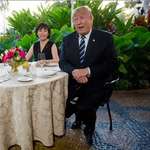 image for Donald Trump and Japan's First Lady who pretended not to speak English to avoid talking to him