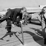 image for Jimmy Carter showing Secret Service how to properly jump over a fence
