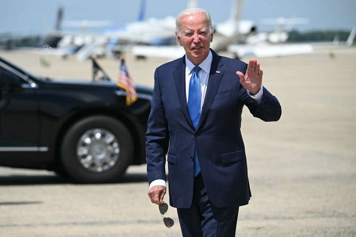 image for Biden defends passing the torch to Harris as he gives first speech since dropping out of race
