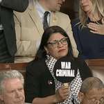 image for Rashida Tlaib during Satanyahu's congressional address