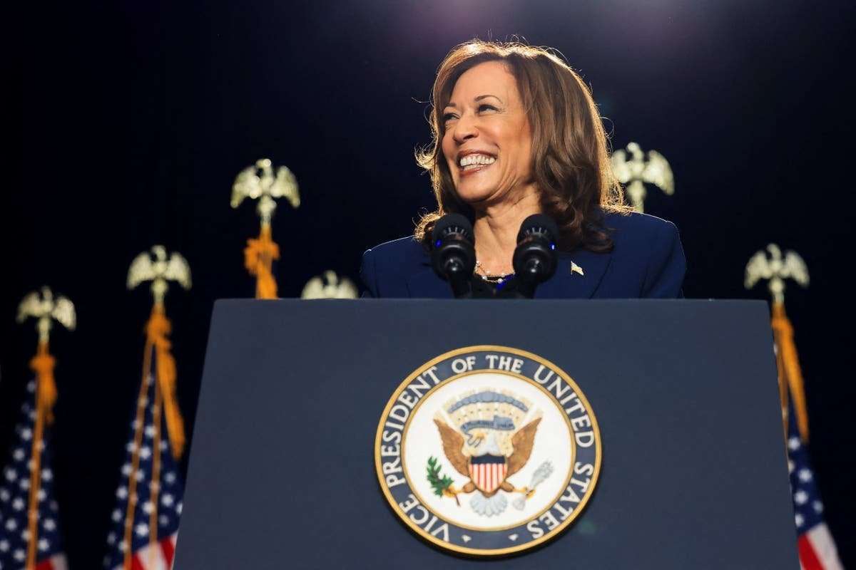image for Kamala Harris links Trump to Project 2025 in first presidential campaign rally