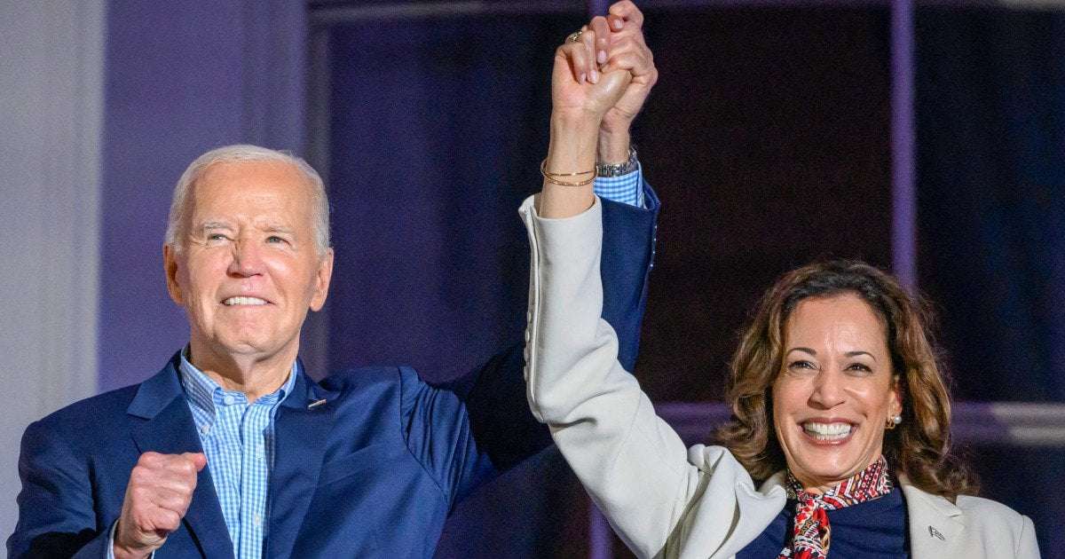 image for Dems in array: Handoff from Biden to Harris appears seamless