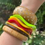image for My cheeseburger bracelet stack