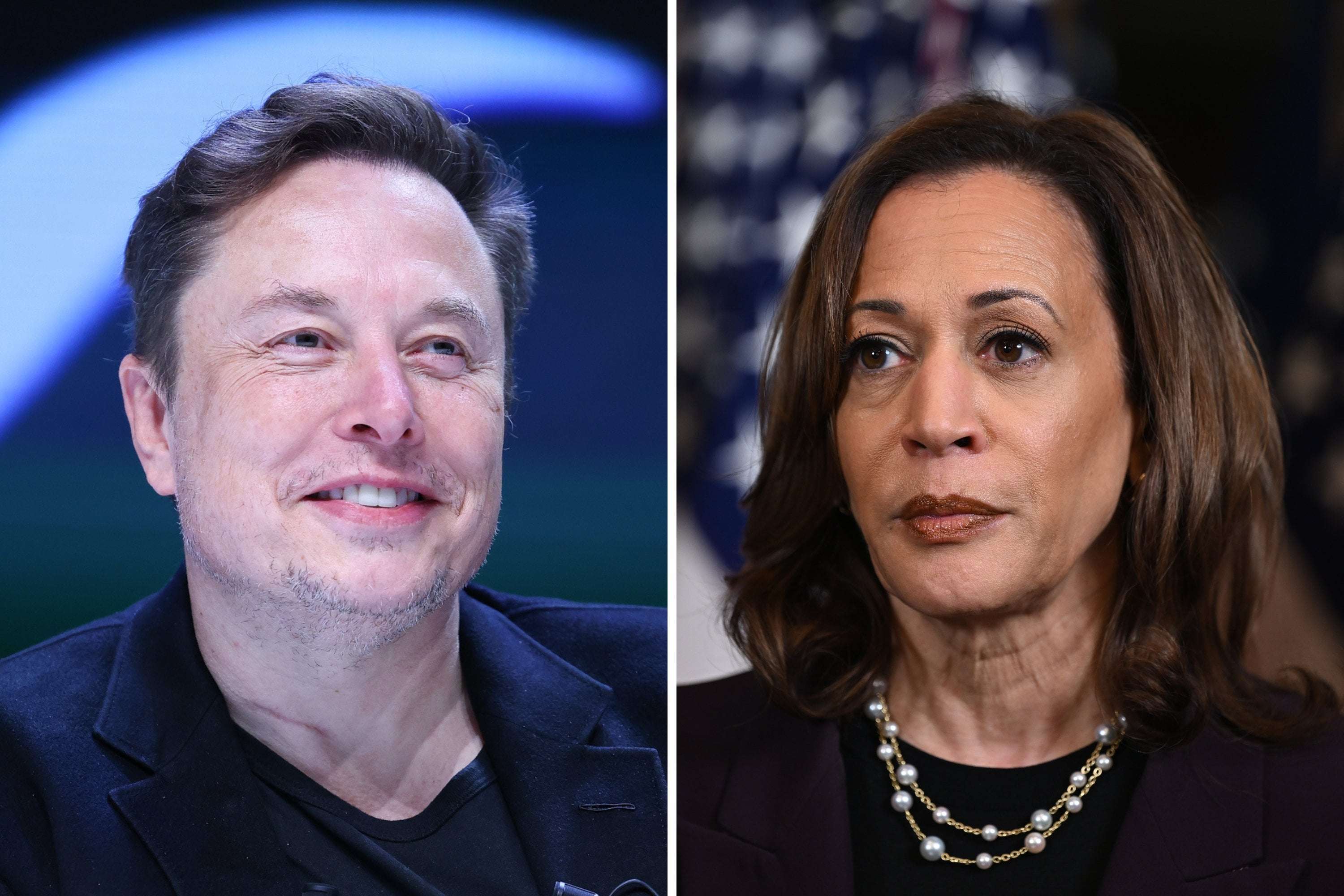 image for Kamala Harris Campaign Reacts to Elon Musk Sharing Fake Ad About VP