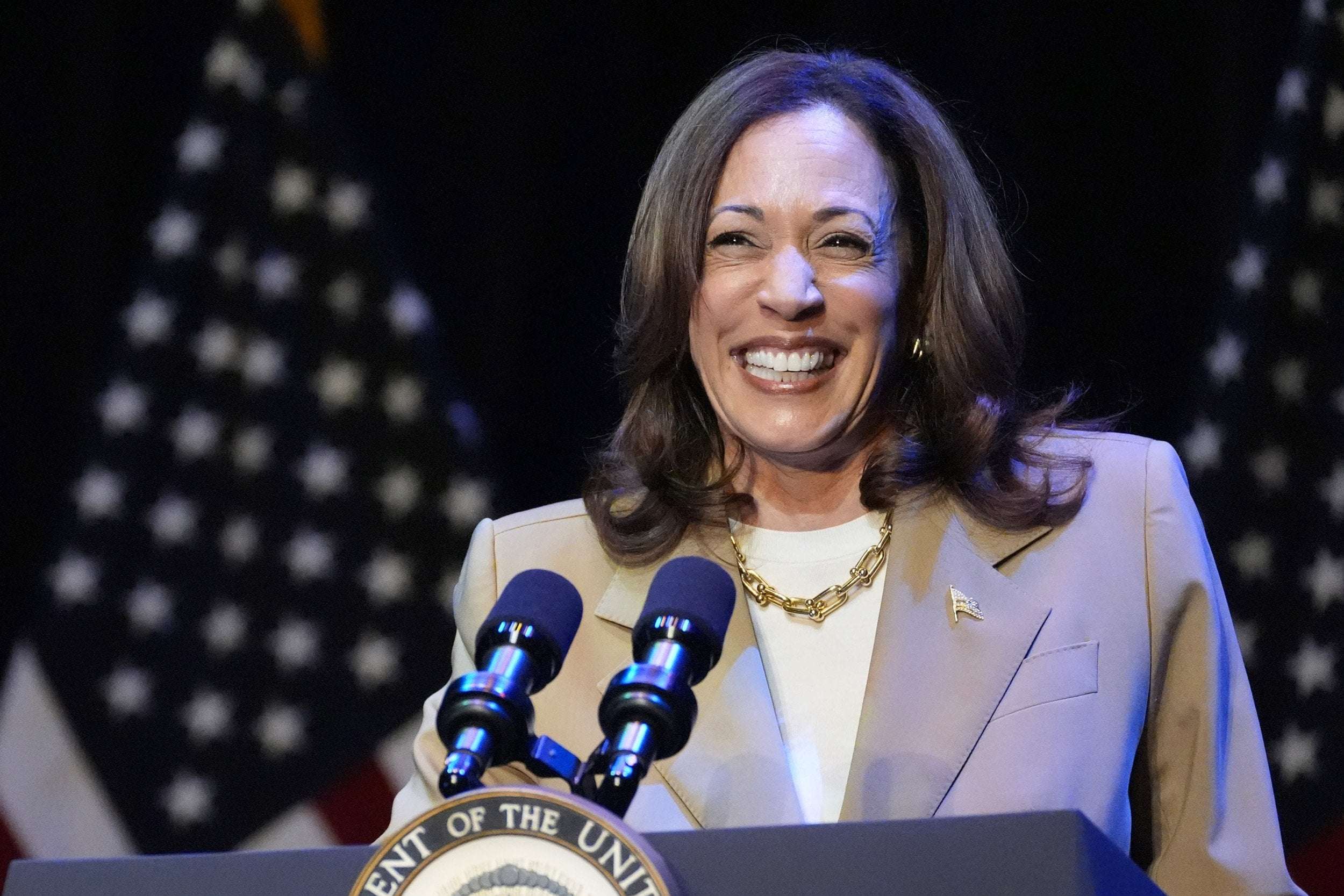 image for Kamala Harris' Approval Rating Surges as Donald Trump's Falls