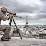 image for A French GIGN sniper overlooking Paris during 2024 Paris Olympics opening ceremony