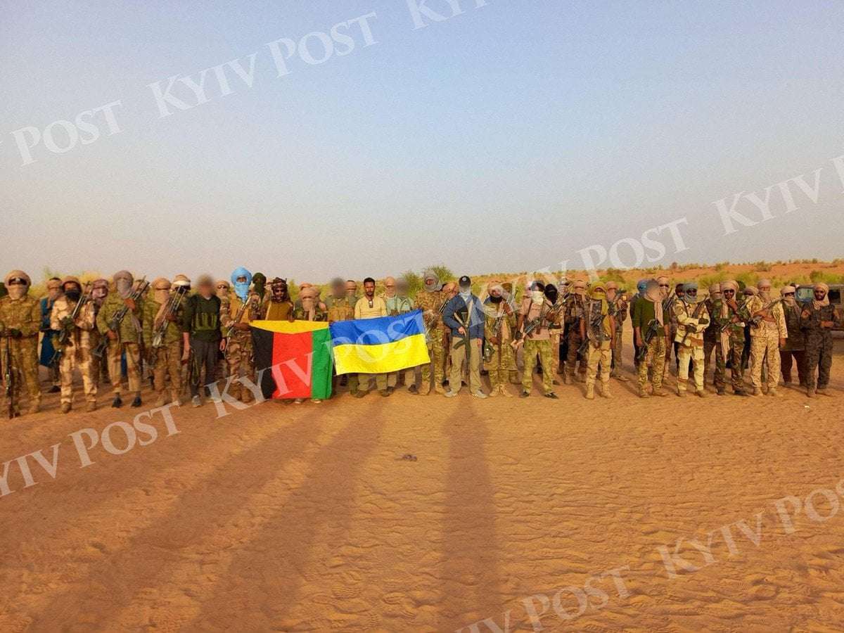 image for Rebels in Mali Display Ukrainian Flag After Wagner Defeat