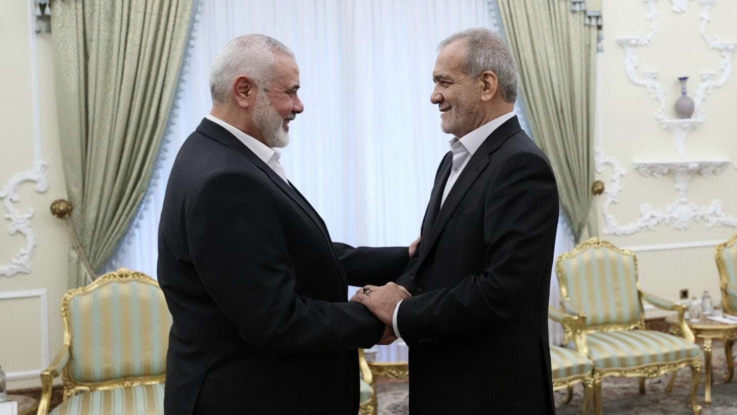image for Hamas leader Ismail Haniyeh is killed in Iran by an alleged Israeli strike, threatening escalation