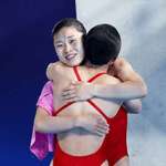 image for North Korea won silver in women's 10m Synchronised diving today