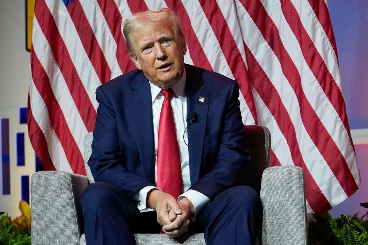 image for Trump’s net worth has dropped by $900m since Harris entered the race