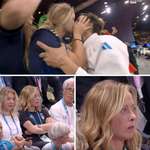 image for Italian right wing prime minister Giorgia Meloni reacts to two girls kissing at the olympics