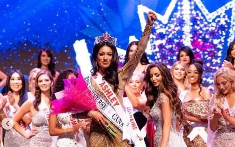 image for Ashley Callingbull First Indigenous Woman Crowned Miss Canada Universe