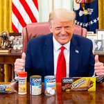 image for Trump using The Oval Office to "endorse" a product after its CEO gave him positive comments