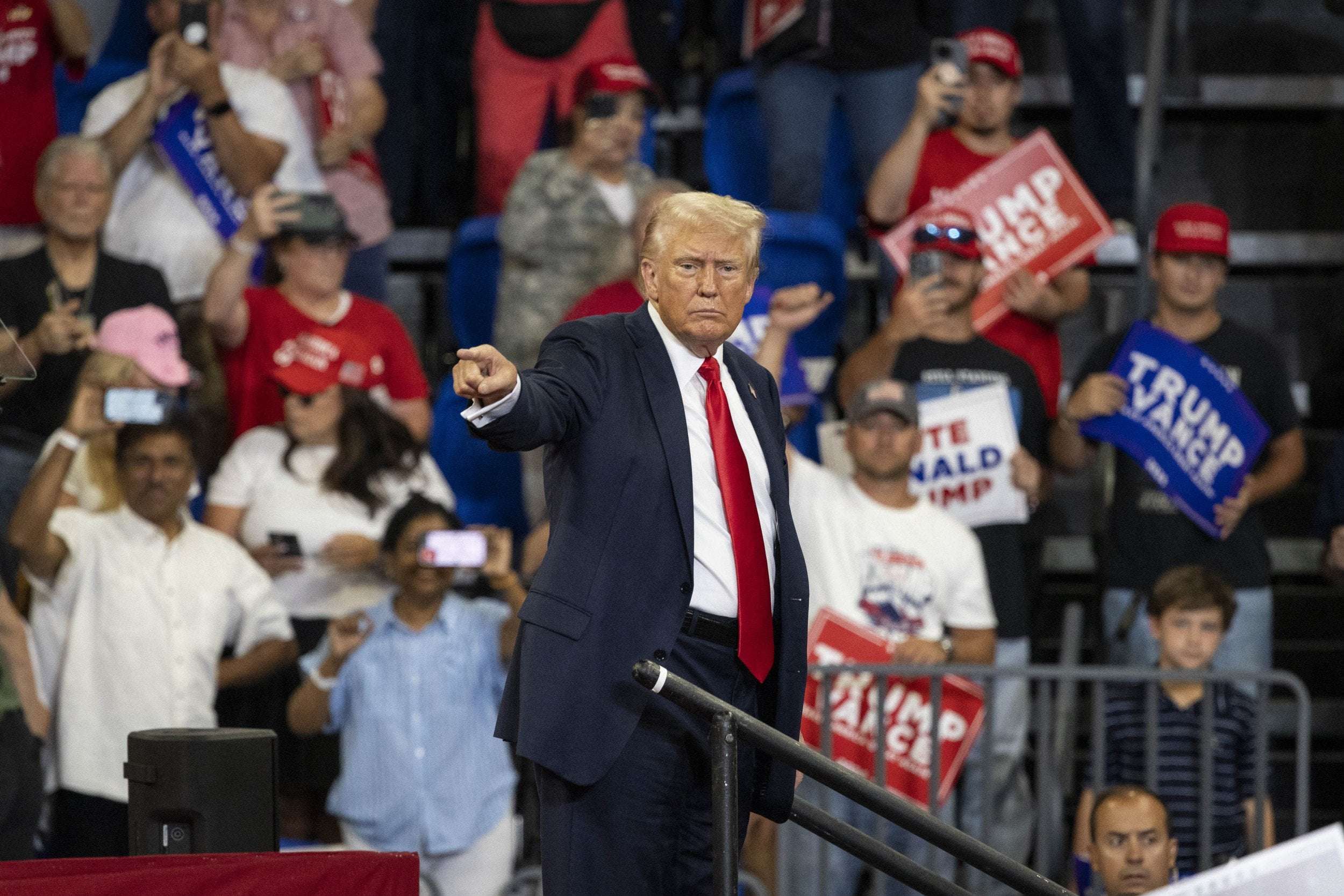 image for Donald Trump Rails at 'Fake' Polls as Kamala Harris Overtakes Him