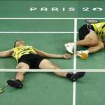 image for Taiwan Badminton players exhausted after beating China for the gold