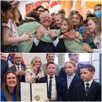 image for Tim Walz providing free school meals to kids vs. Sarah H. Sanders loosening child labor protections.