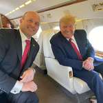 image for Donald Trump on Private Jet with Heritage Foundation CEO Kevin Roberts, Author of Project 2025