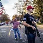image for “Stop the steal” protesters in front of Tim Walz’s residence. November 7th, 2020