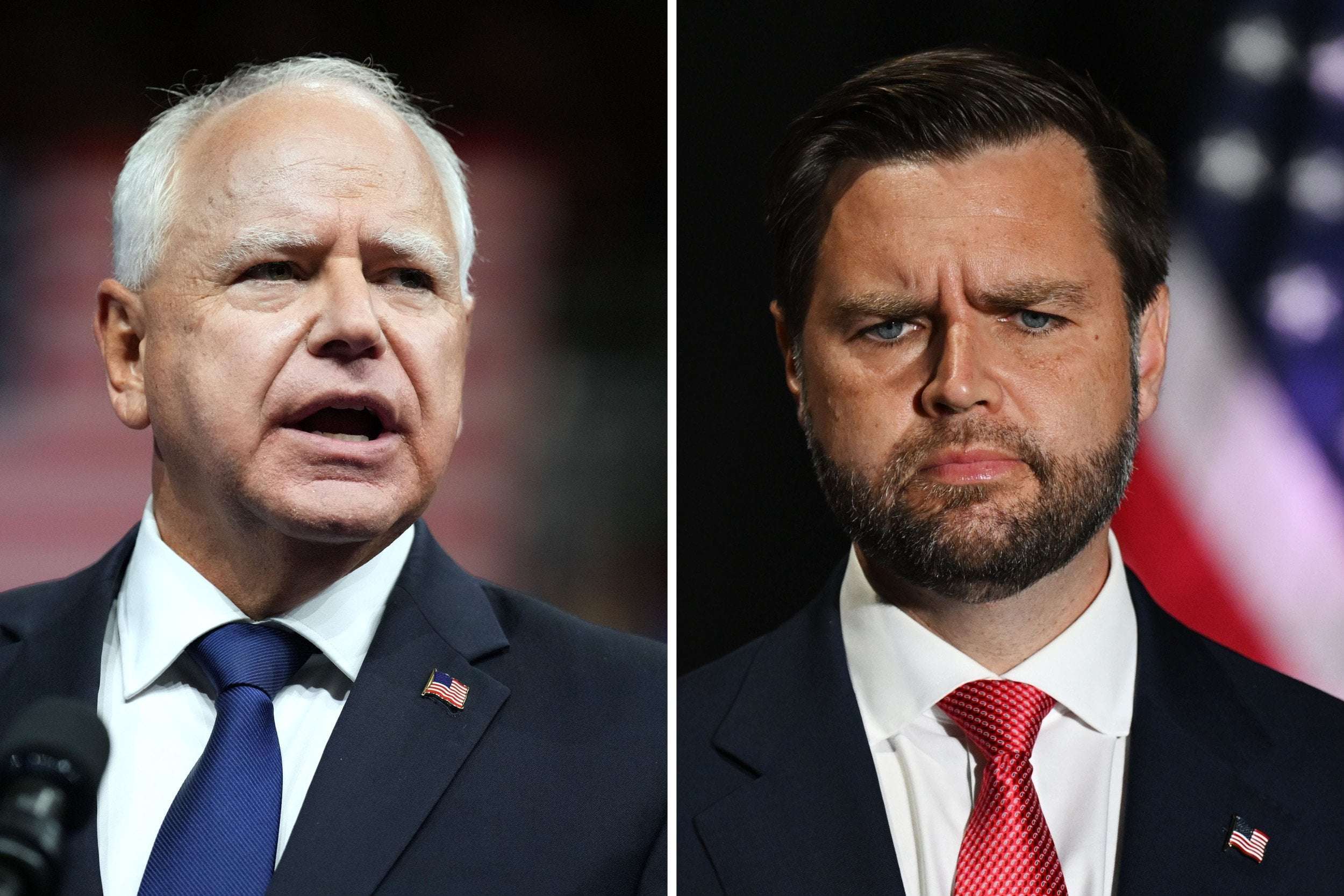 image for Tim Walz's Approval Rating Surges as JD Vance's Falls