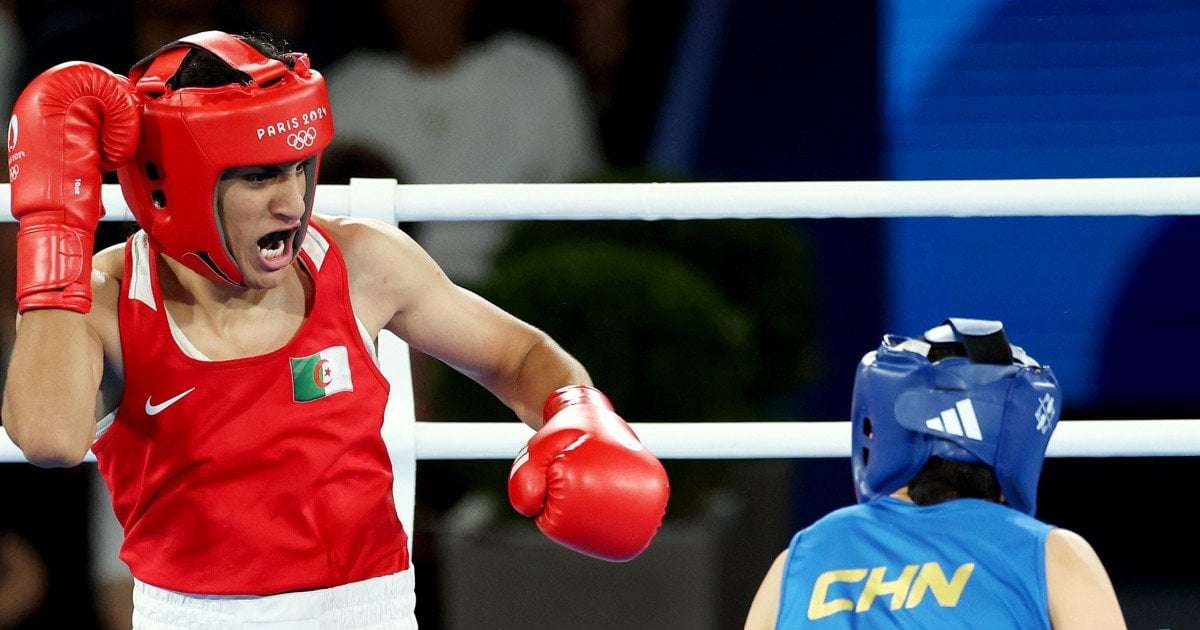 image for Algerian Imane Khelif wins boxing gold medal after her gender was wrongly questioned