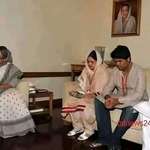 image for Sheikh Hasina comforting the daughter of Ilias Ali, whom she ordered to be killed.