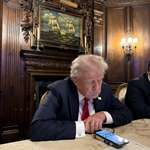 image for donald trump during an interview with elon musk on twitter