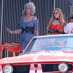 image for Jamie Lee Curtis and Lindsay Lohan on the set of Freakier Friday