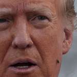 image for A fly sits on the face of Donald J. Trump at his Press Conference in Bedminster, New Jerse (8-15-24)