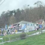 image for I see your trump fence and raise you a trump house, spotted on the way to West Virginia
