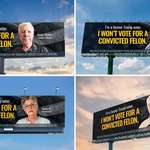image for Anti Trump billboards across various swing states