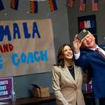 image for Tim Walz asked Kamala Harris for their first selfie in Phoenix